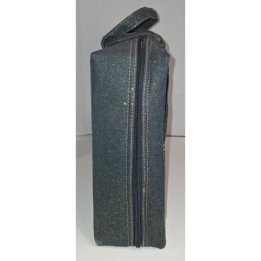 Bratz faux pocket blue jean glittery carrying travel case clothing organizer - Picture 4 of 13